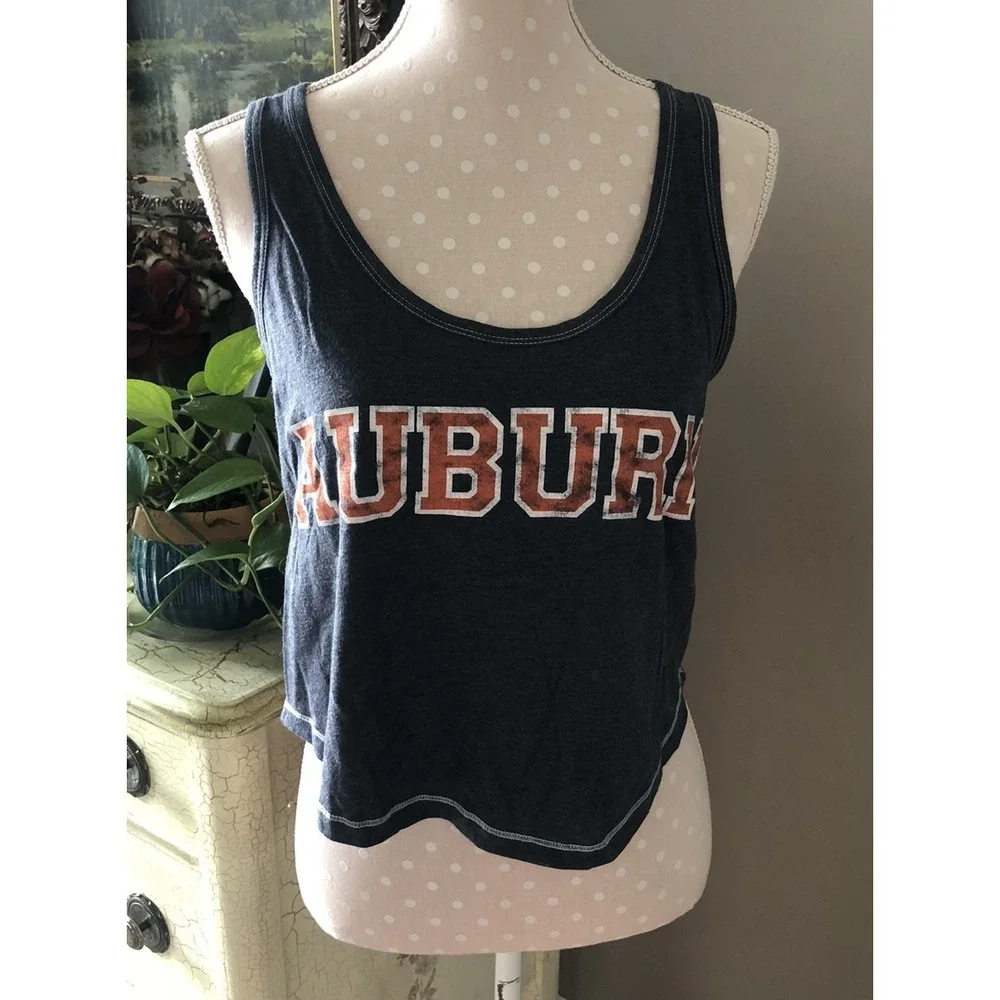 Auburn Tiigers Razorback Tank Tops 3 Blue Orange & White 2 Fitted S/M 1 Loose M